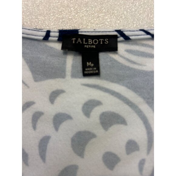 Talbots Jersey Faux Wrap Maxi Dress MP Medium Petite - Picture 7 of 8